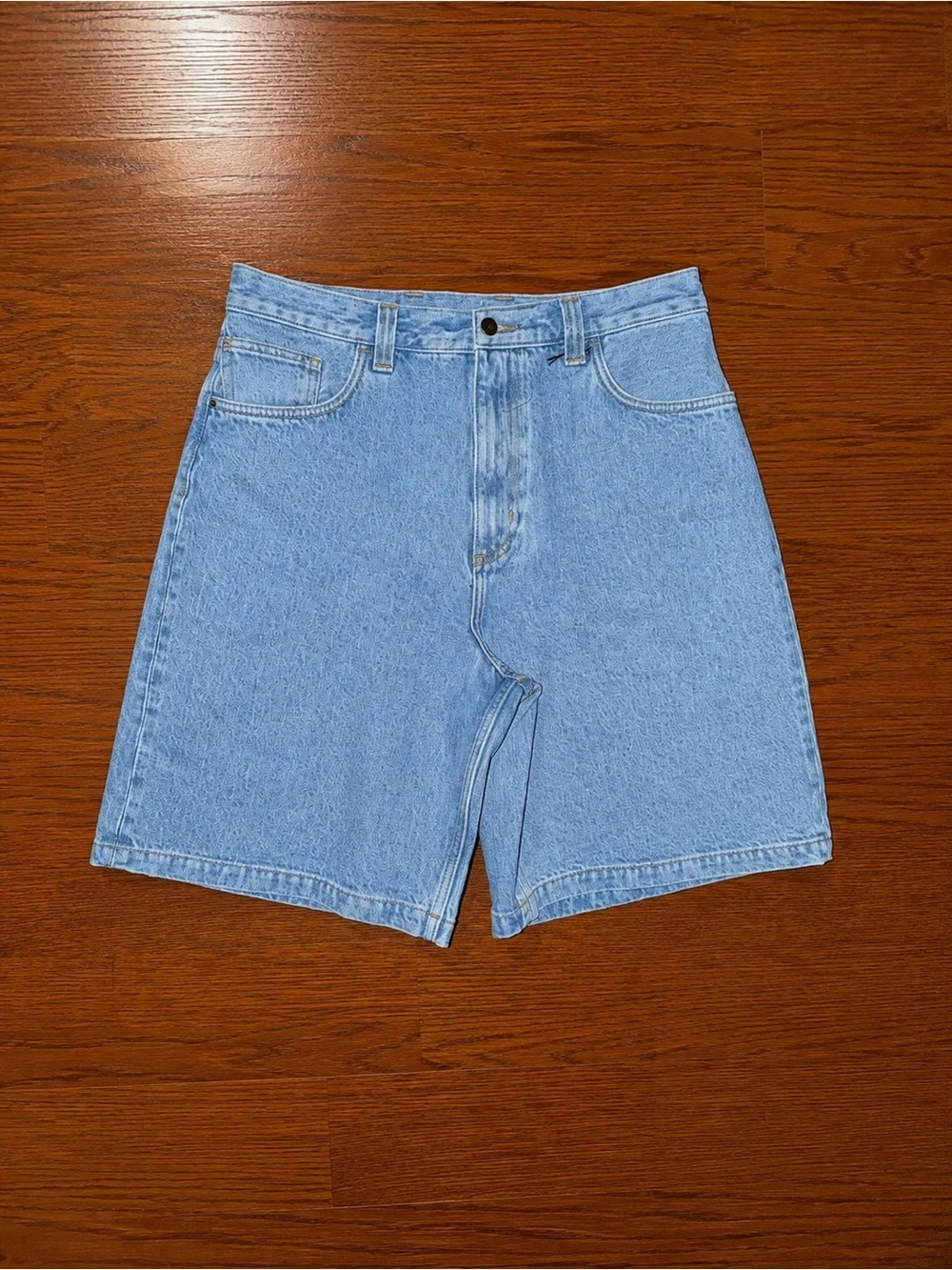 Carhartt WIP Brandon Short in Blue (Stone Bleached) Sz M NWOT